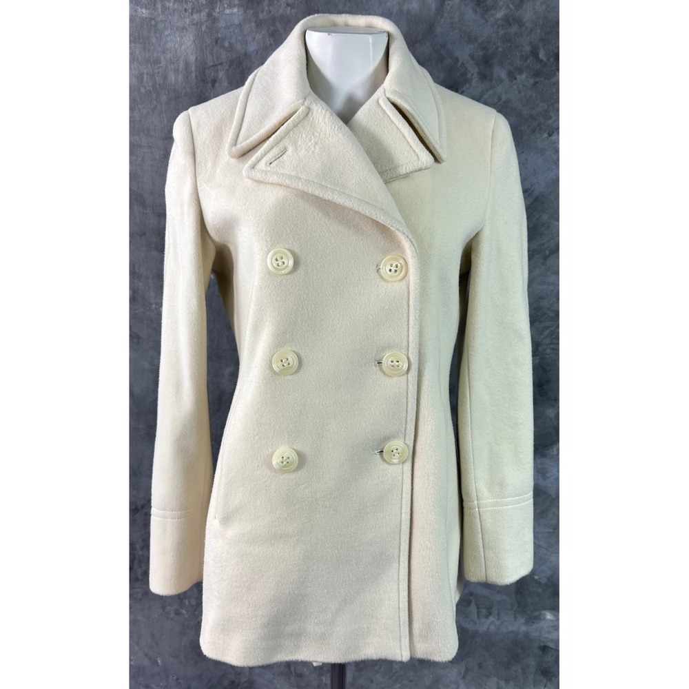 Calvin Klein Cream Pea Coat